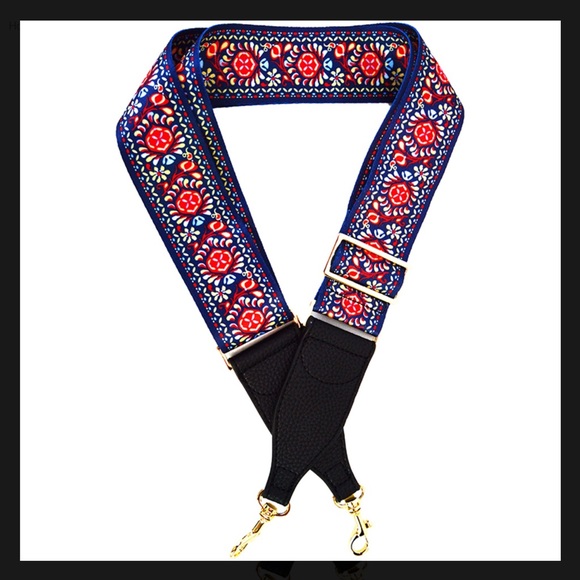 Crossbody Floral Adjustable Guitar Strap - Picture 1 of 1